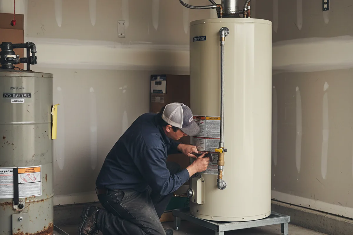 Water heater and shutoff valve replacement in Council Bluffs